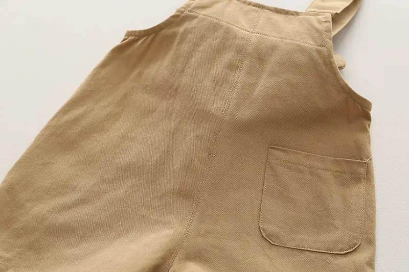 Yihao Boys' Printed T-Shirt & Overalls Suit Brown — feature 23