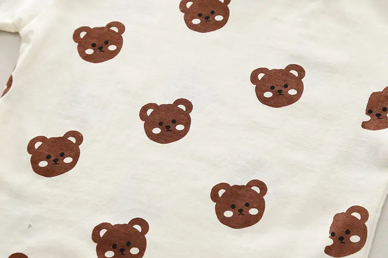 Yihao Boys' Printed T-Shirt & Overalls Suit Brown — feature 9