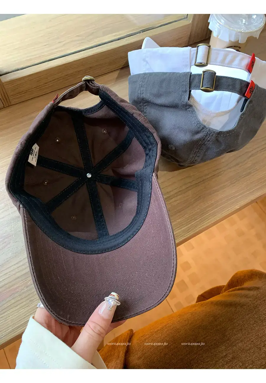 Japanese Style Red Baseball Cap for Women Spring Summer — feature 2