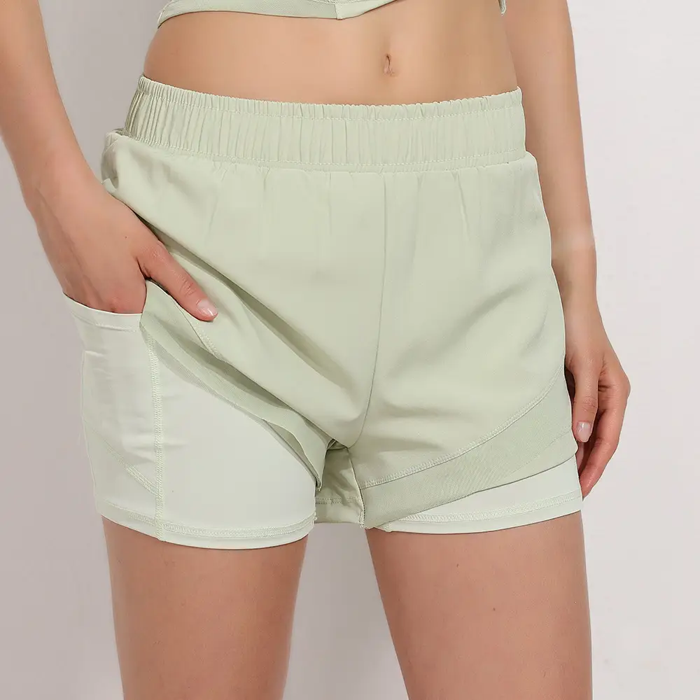Women's Black Anti-Exposure Sports Shorts Quick Dry