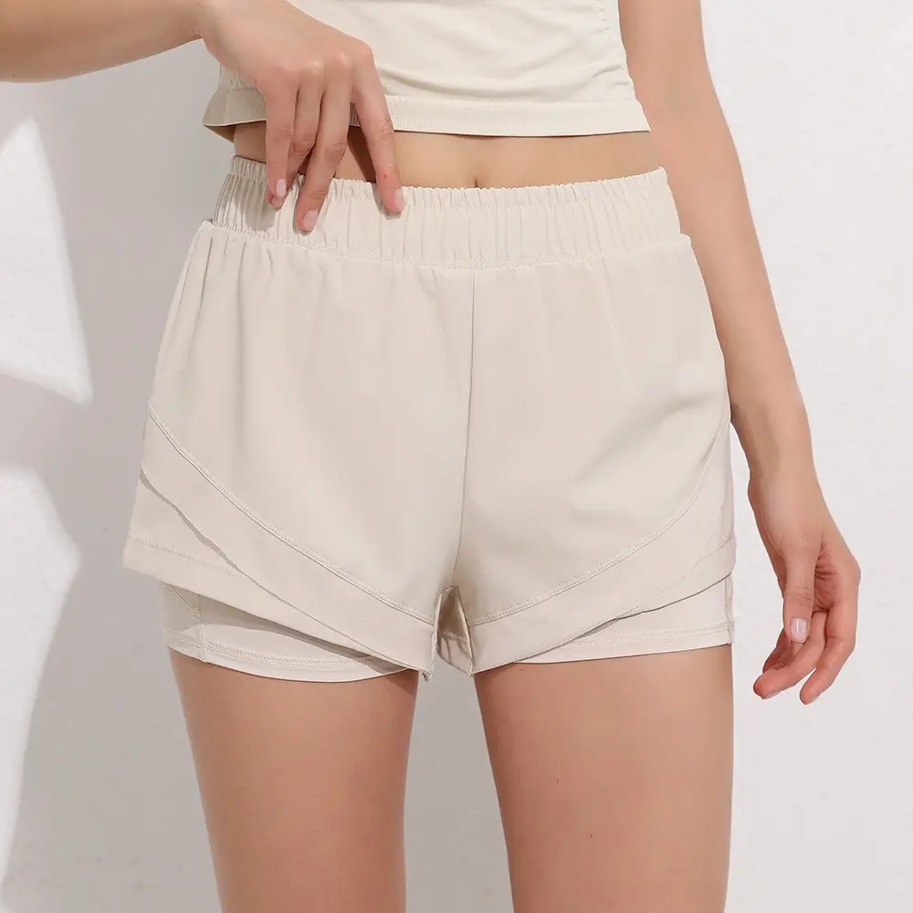 Women's Black Anti-Exposure Sports Shorts Quick Dry