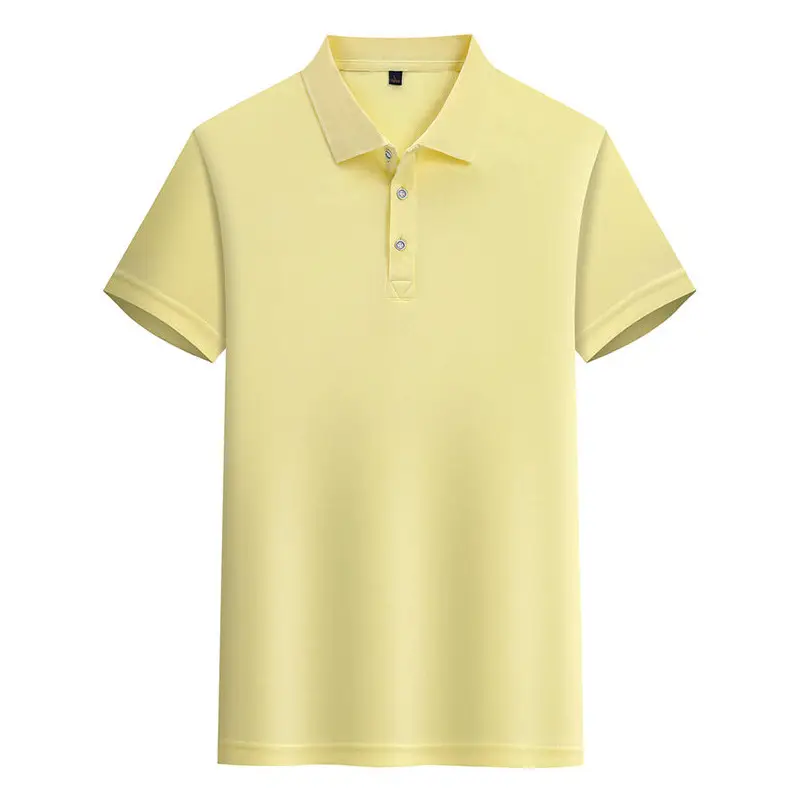 160 Yorkshire Men Pure Blue Polo Shirt Short Sleeve Lapel T-Shirt - Image 10