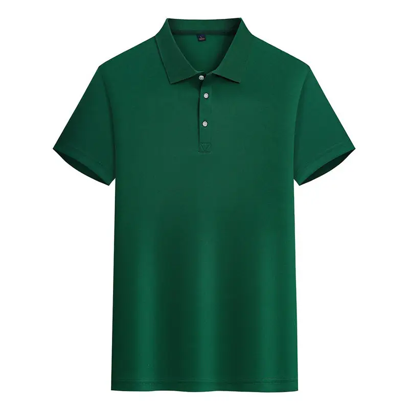 160 Yorkshire Men Pure Blue Polo Shirt Short Sleeve Lapel T-Shirt - Image 11