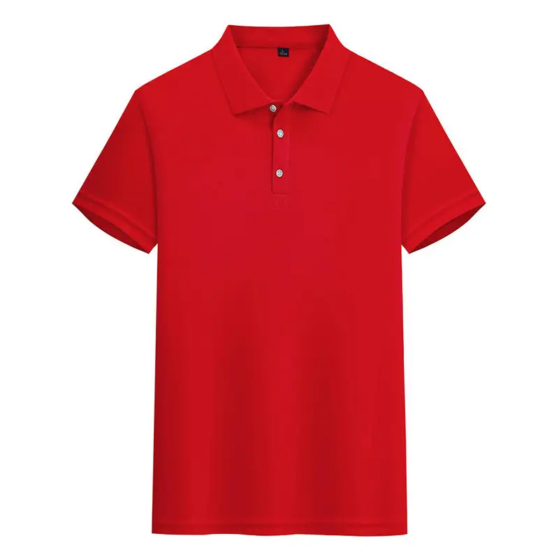 160 Yorkshire Men Pure Blue Polo Shirt Short Sleeve Lapel T-Shirt - Image 5