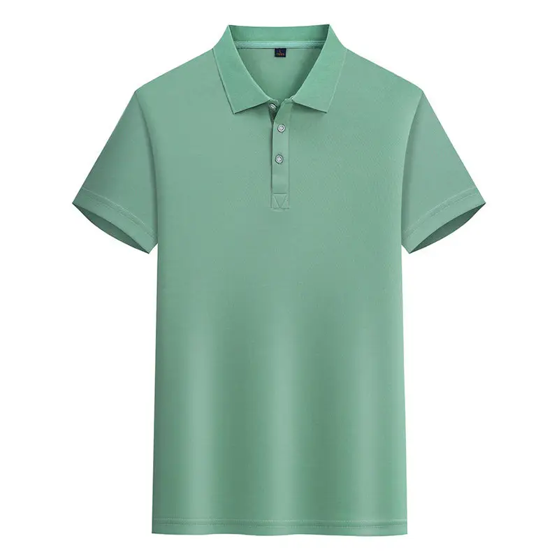 160 Yorkshire Men Pure Blue Polo Shirt Short Sleeve Lapel T-Shirt - Image 6
