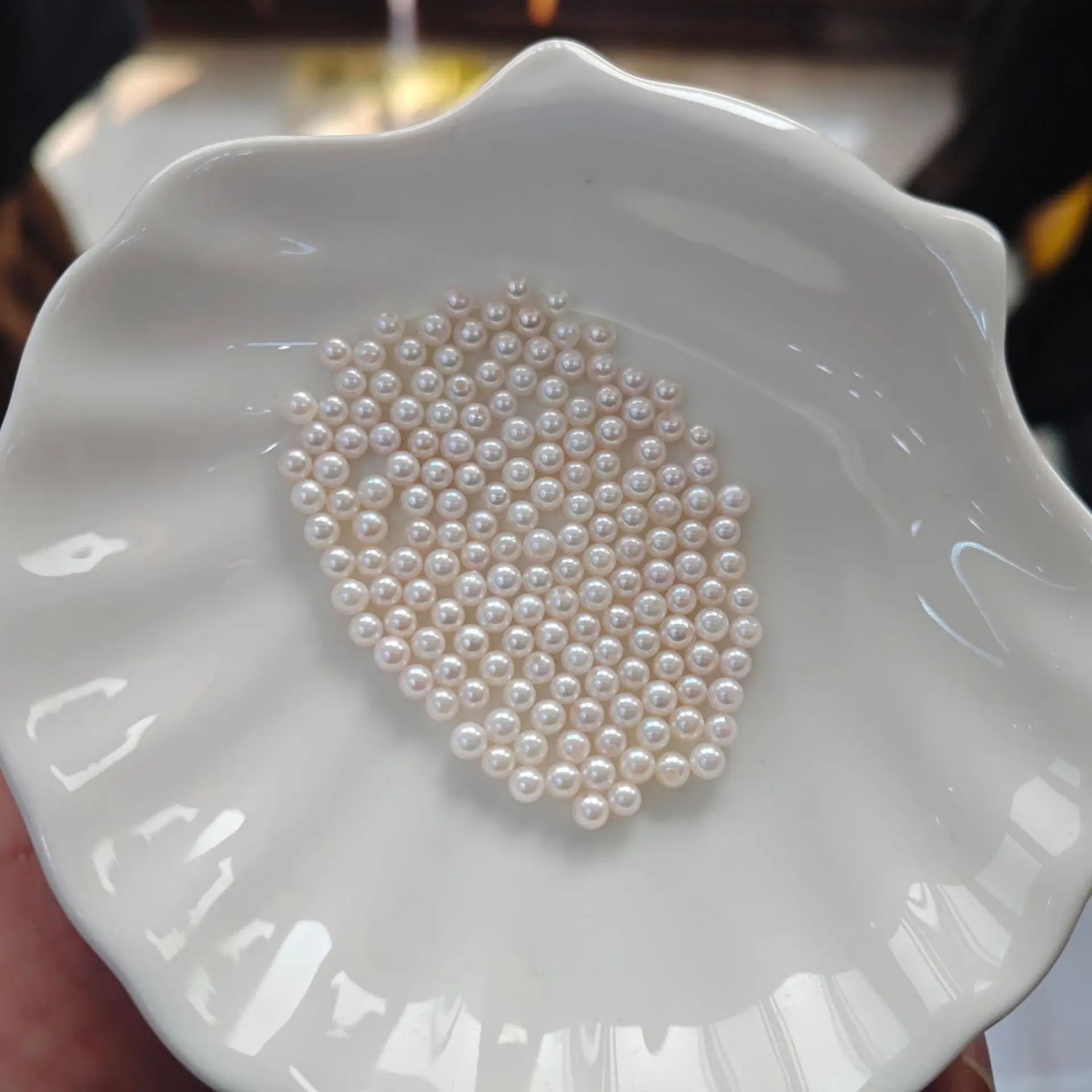 2.5-3mm Seawater Pearl Akoya Mini Round Strong Light White