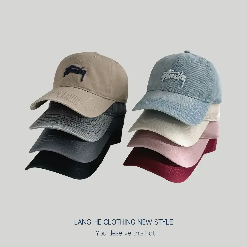 Korean Style Letter Embroidered Baseball Cap for Women - Image 8