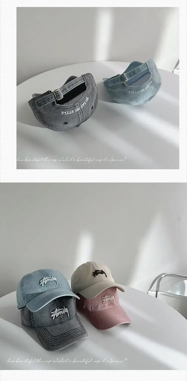 Korean Style Letter Embroidered Baseball Cap for Women — feature 26