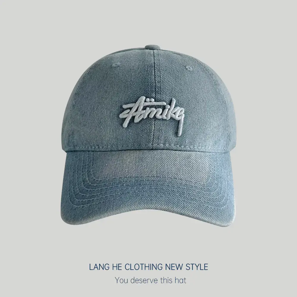 Korean Style Letter Embroidered Baseball Cap for Women - Image 3