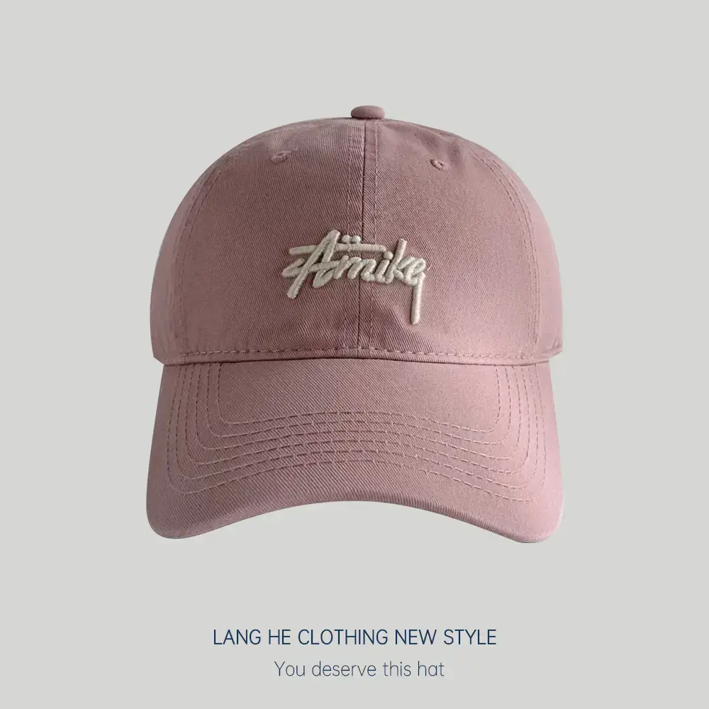 Korean Style Letter Embroidered Baseball Cap for Women - Image 6