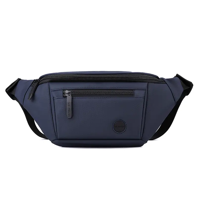 Men's Navy Blue Chest Messenger Bag All Match - Image 3