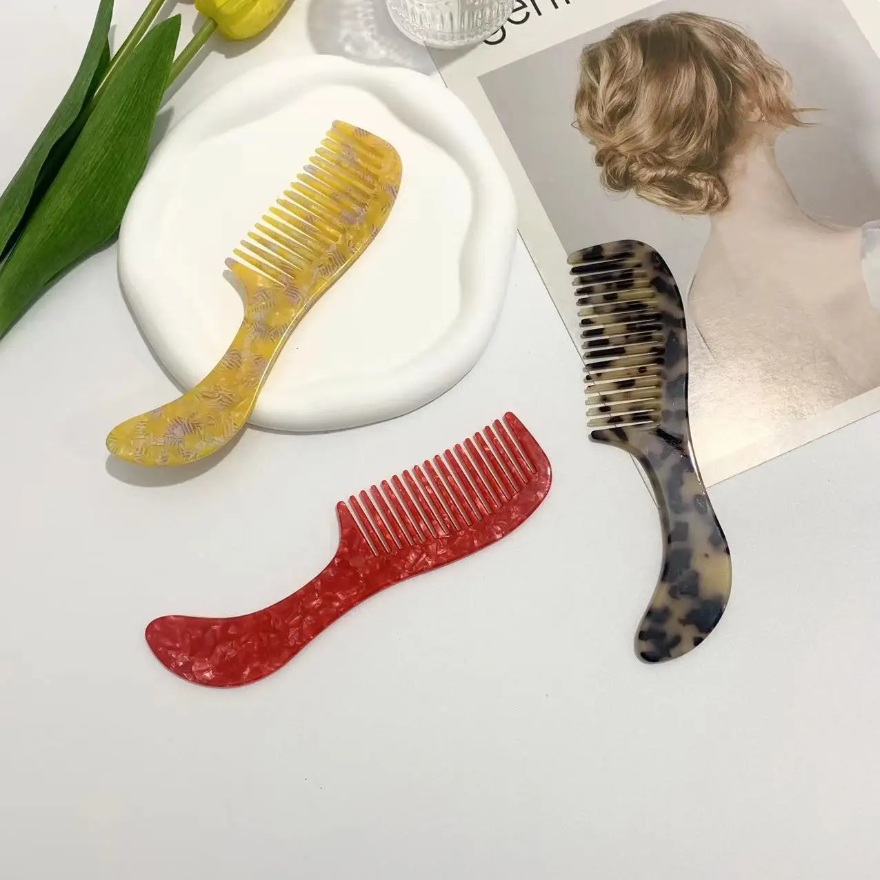Japanese Korean Anti-Static Hair Comb for Straight Hair — feature 3