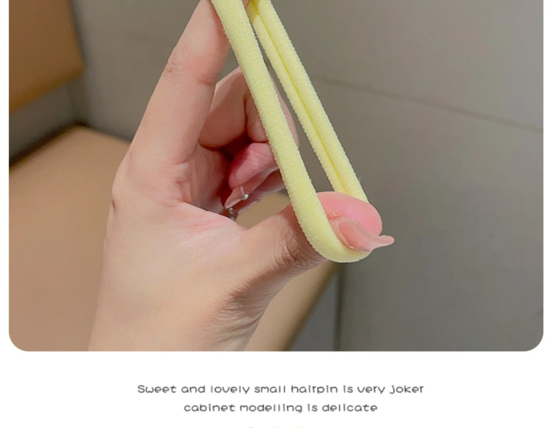 Blue Rubber Paytail Hair Ring for Girls — feature 8
