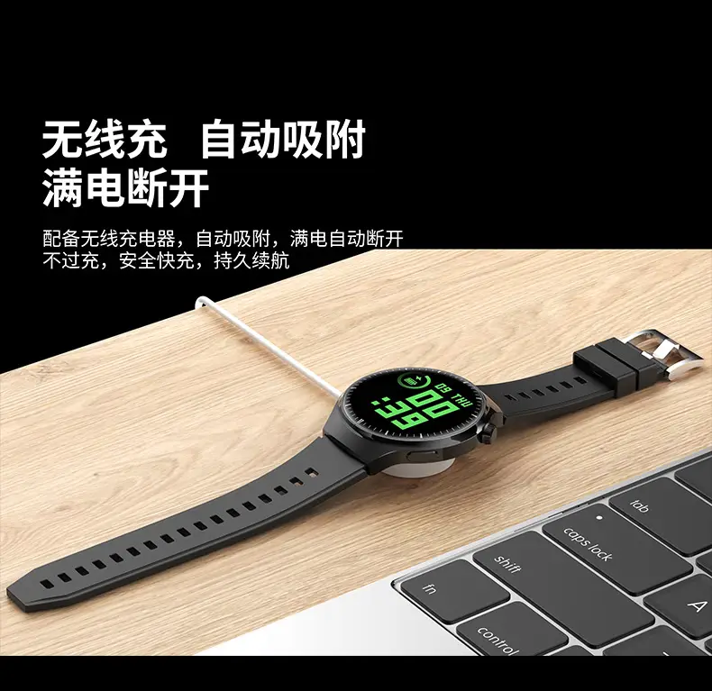 HiWatch Ultra GS Smart Watch Gold Leather Strap — feature 21