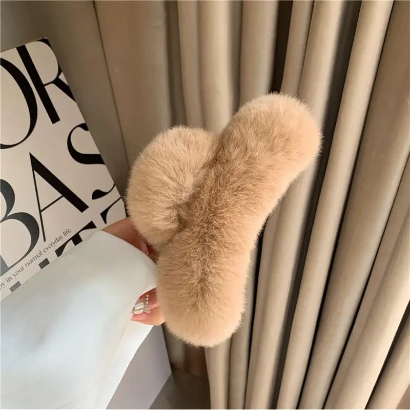 Plush Fur Hair Clips for Women Autumn Winter - Image 10