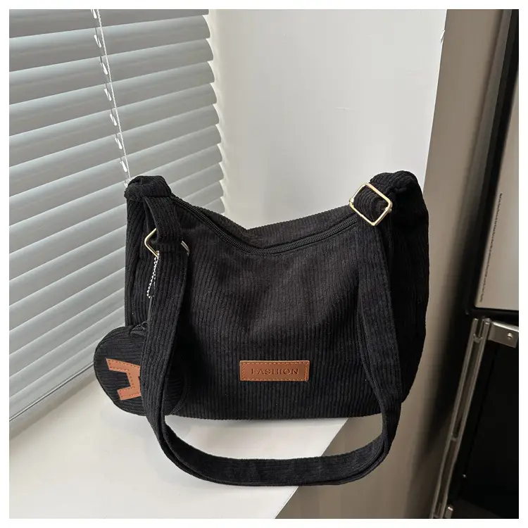 Women's Black Crossbody Shoulder Bag 2024 New Arrival — feature 9