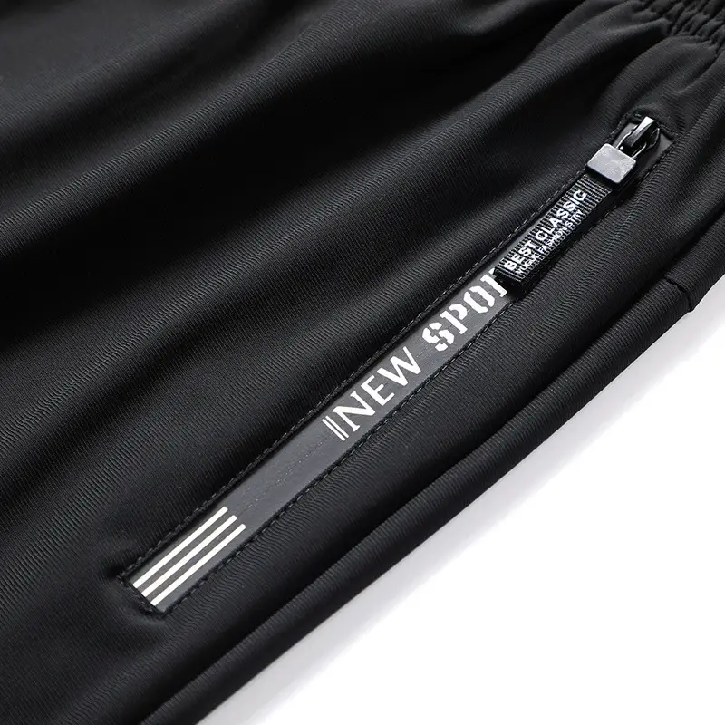 Men Black Ice Silk Shorts Pants New Sport - Image 6