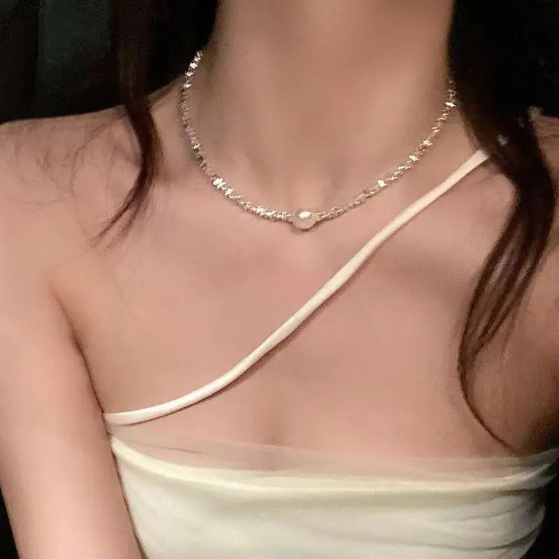 French Style Pearl Bow Necklace for Women — feature 12
