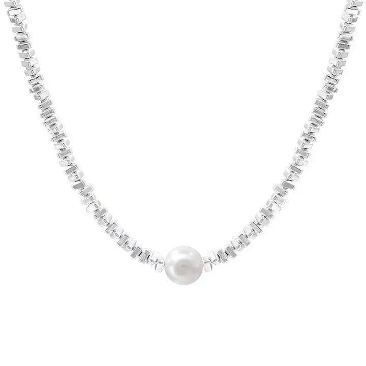 French Style Pearl Bow Necklace for Women — feature 15