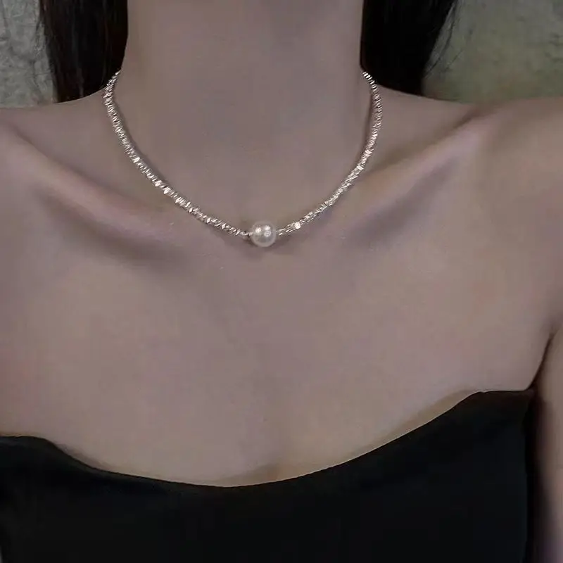 French Style Pearl Bow Necklace for Women — feature 16