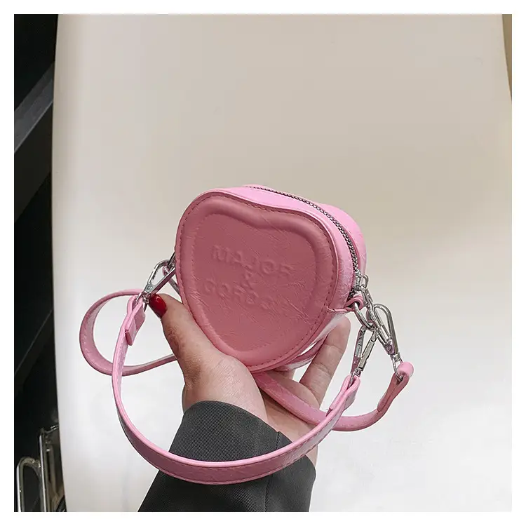 Pink Mini Love Bag for Girls Shoulder Messenger - Image 3