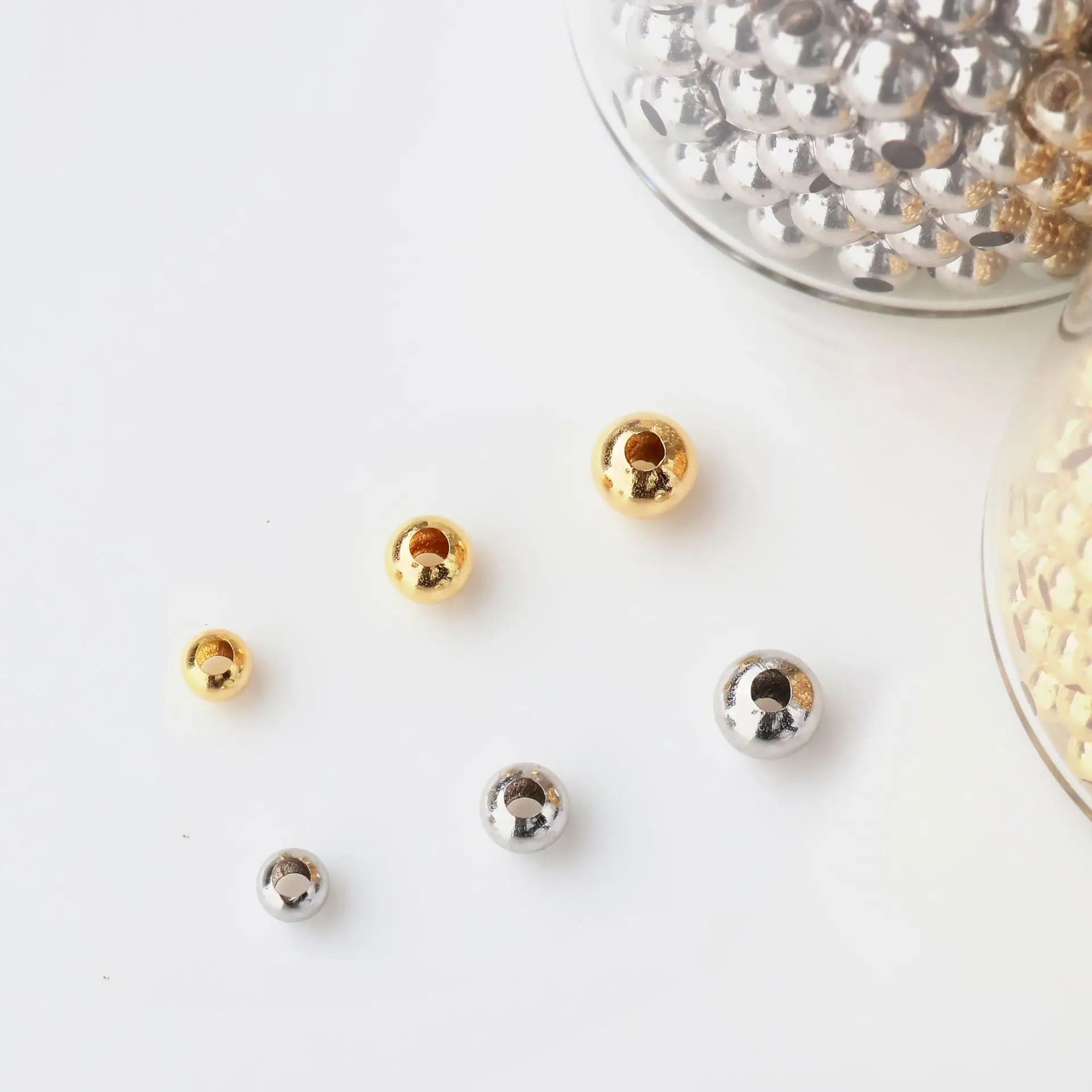 18K Gold Beads for DIY Decor & Accessories - Image 19