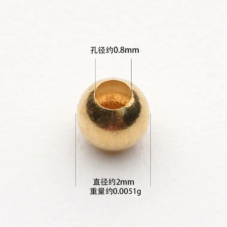 18K Gold Beads for DIY Decor & Accessories - Image 4