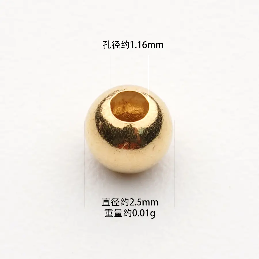 18K Gold Beads for DIY Decor & Accessories - Image 6
