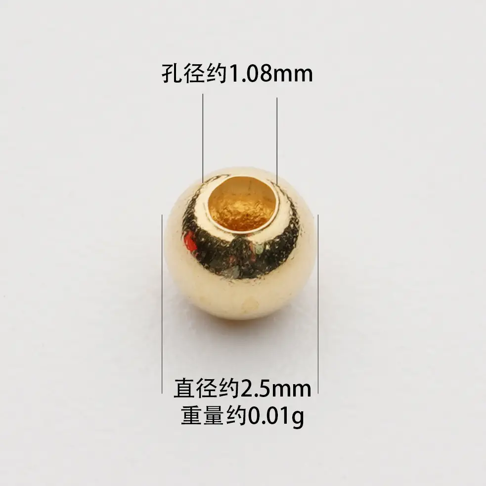 18K Gold Beads for DIY Decor & Accessories - Image 8