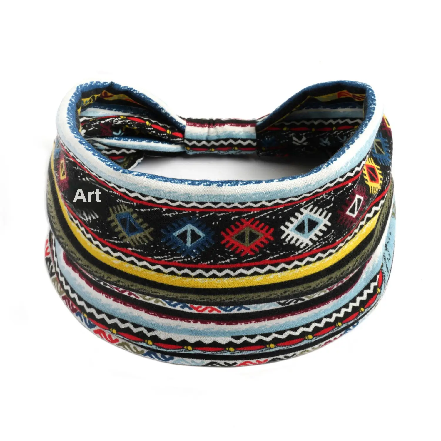 Bohemian Cotton Headband with Colorful Pattern - Image 138