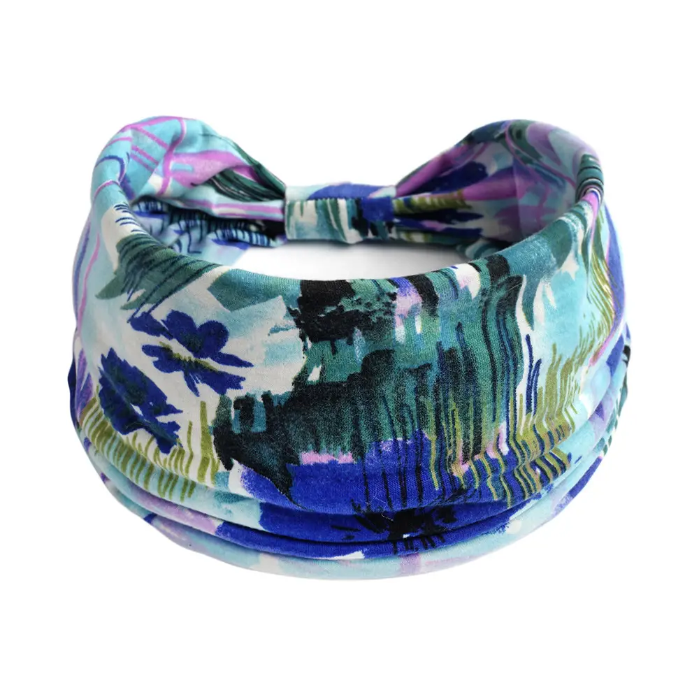 Bohemian Cotton Headband with Colorful Pattern - Image 78