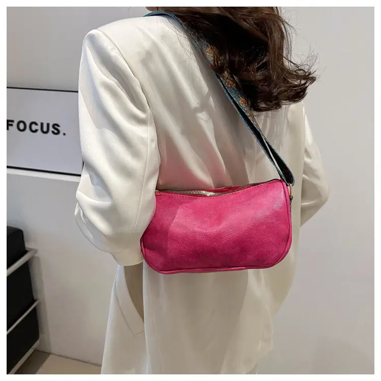 Retro Pink Shoulder Crossbody Bag for Women — feature 21