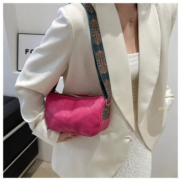 Retro Pink Shoulder Crossbody Bag for Women — feature 23