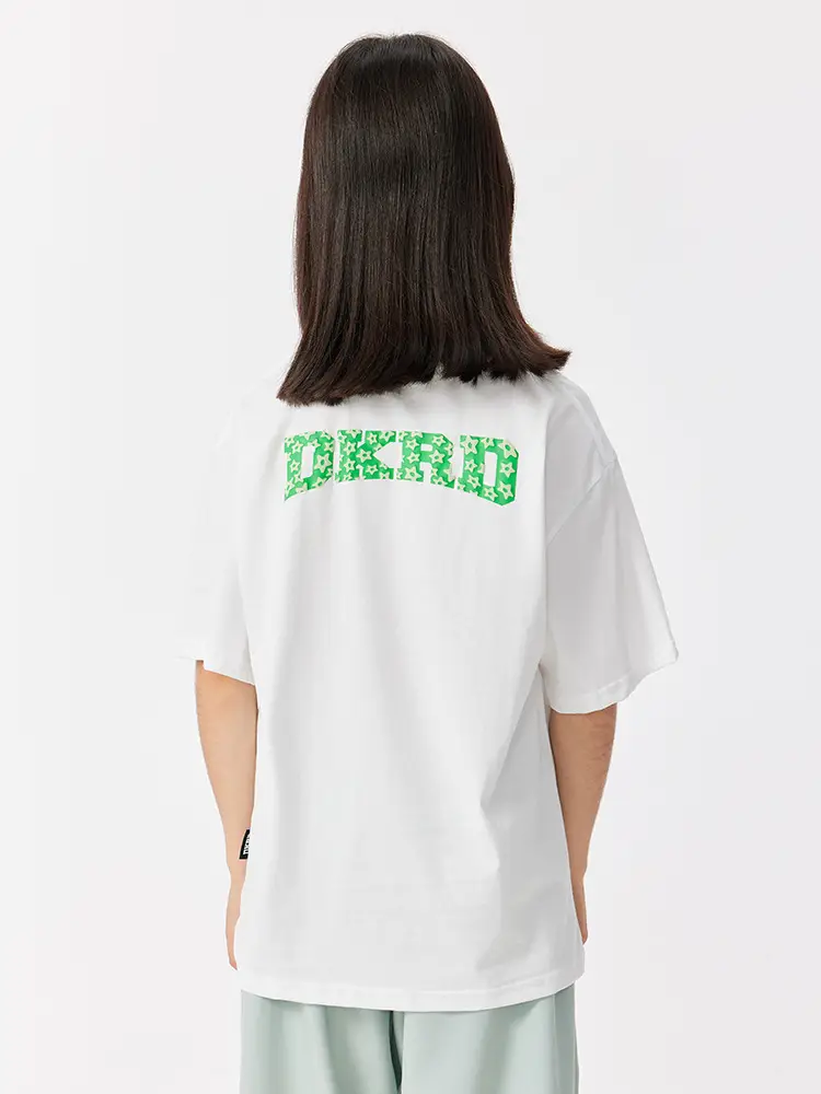 DK Kids Cotton Short Sleeve T-Shirt Green Print - Image 5