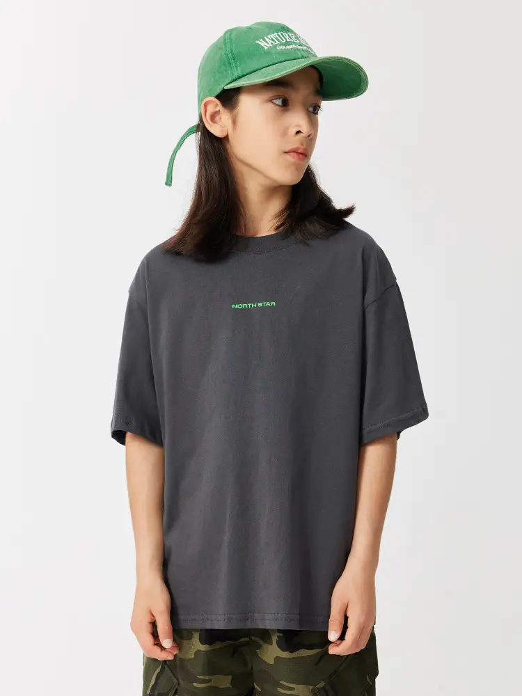 DK Kids Cotton Short Sleeve T-Shirt Green Print - Image 6