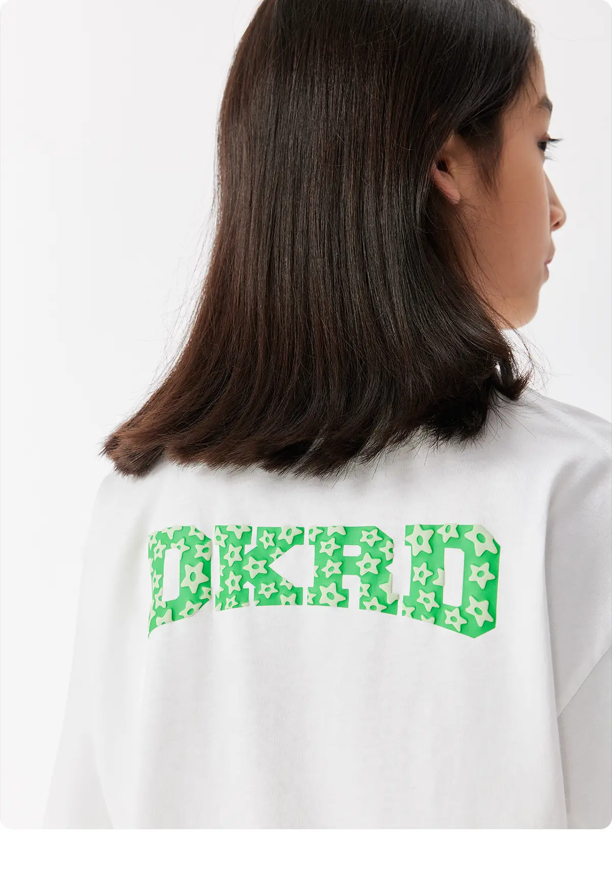 DK Kids Cotton Short Sleeve T-Shirt Green Print — feature 19