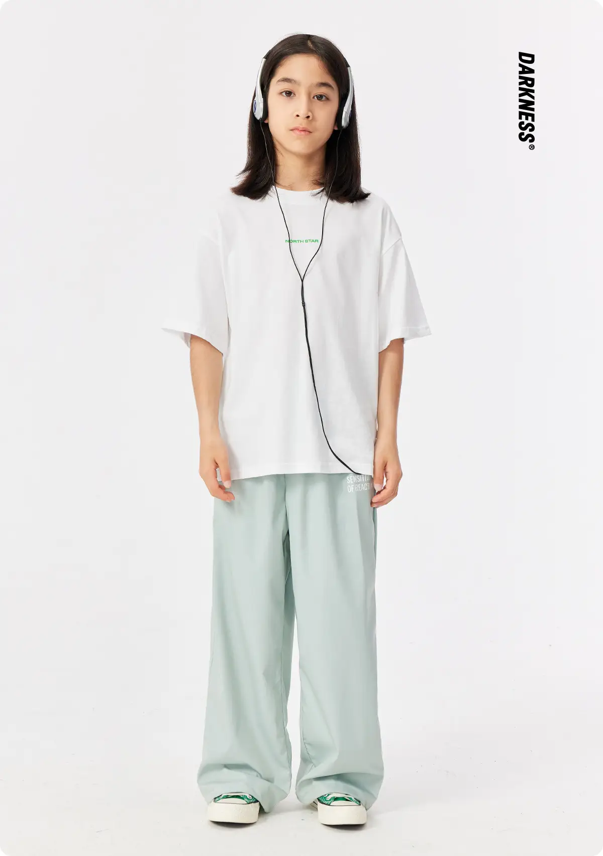 DK Kids Cotton Short Sleeve T-Shirt Green Print — feature 2