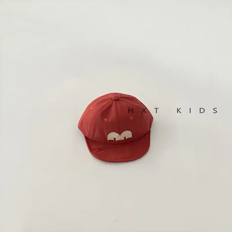 Black Embroidered Baby Cap for Kids Spring Autumn - Image 4