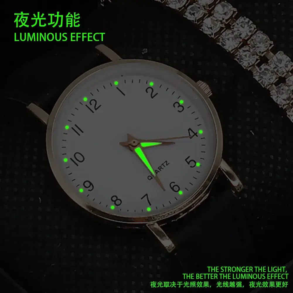 Women's Pink Leather Watch with Crystal Belt - Image 12