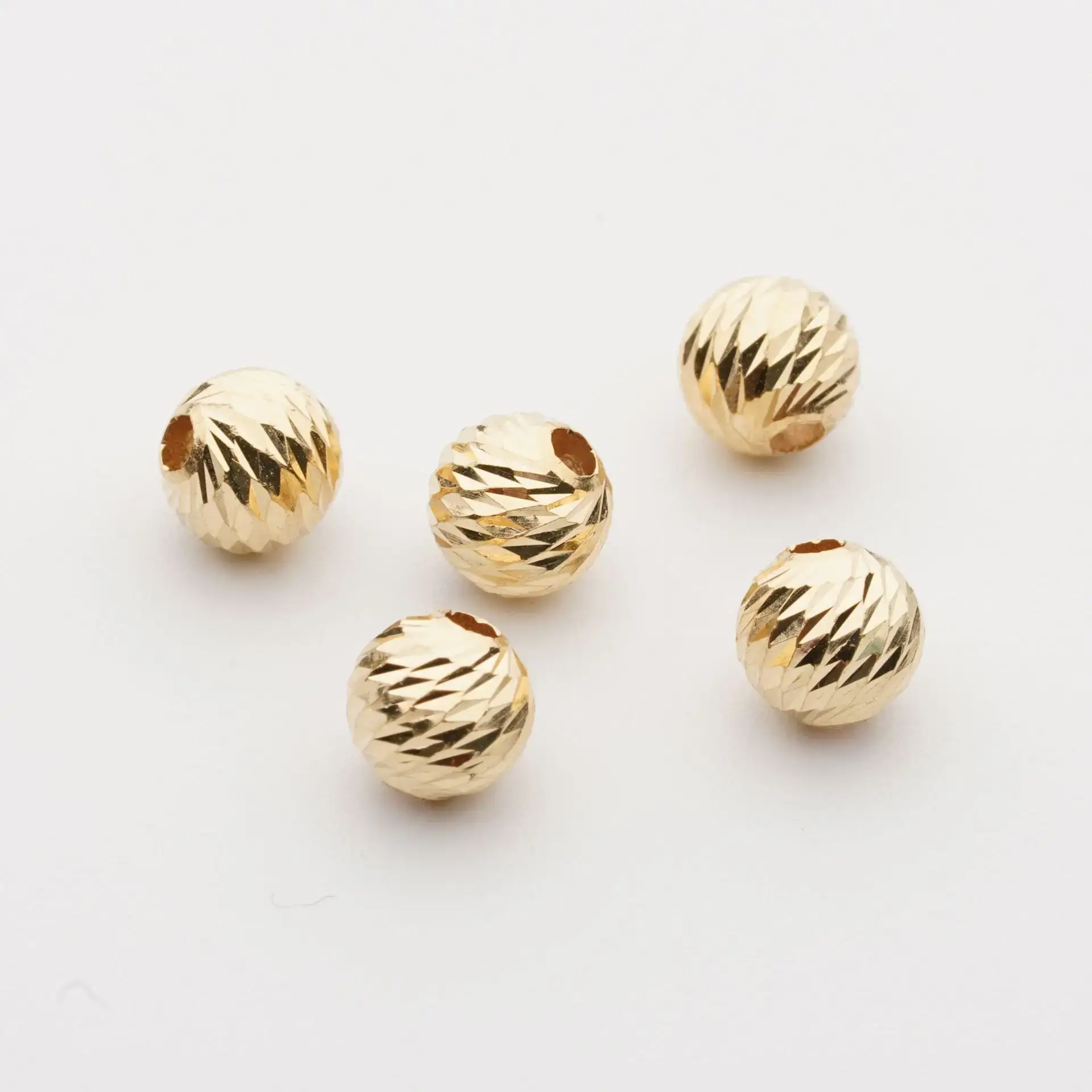 18K Gold Moon Beads Semi-Finished Gold Beads Light Version - Image 17