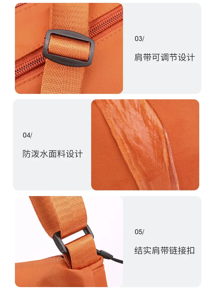 2024 Multifunctional Nylon Shoulder Crossbody Bag — feature 29
