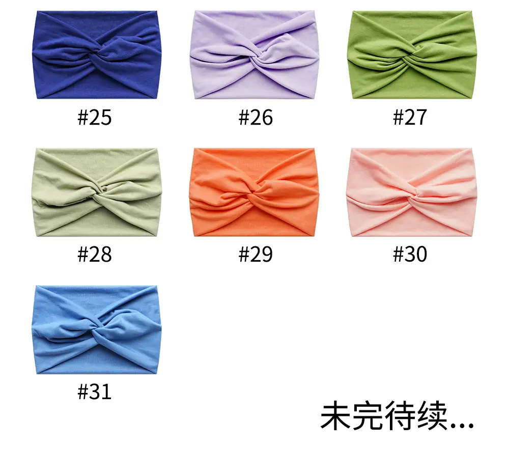 Pink Cross Elastic Sports Yoga Hair Band — feature 5