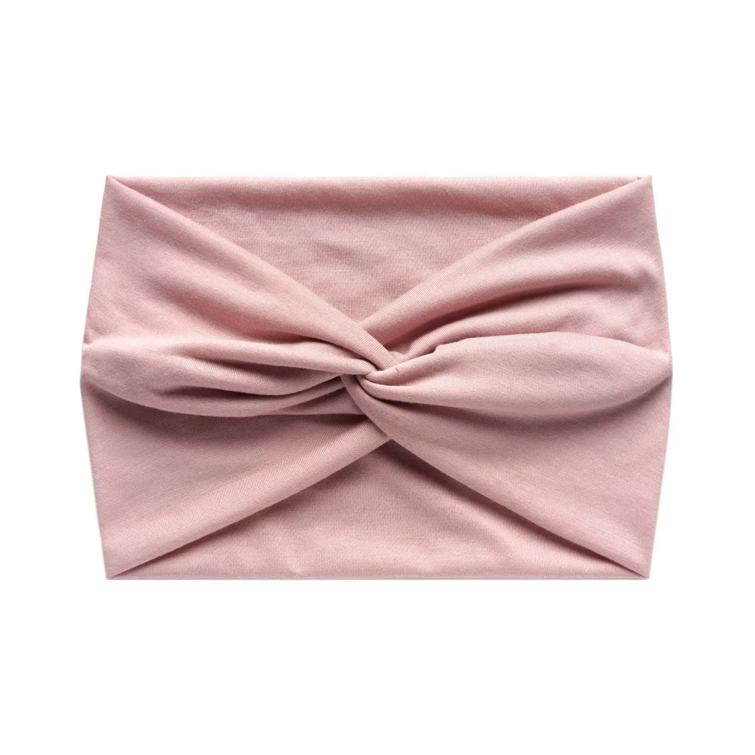 Pink Cross Elastic Sports Yoga Hair Band