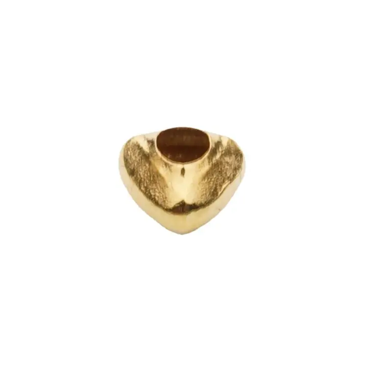 18K Gold Triangle Beads Jewelry Accessories Au750
