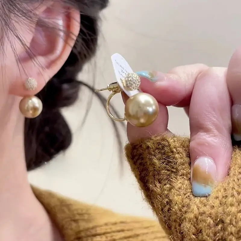 925 Silver Pearl Stud Earrings for Women - Image 97