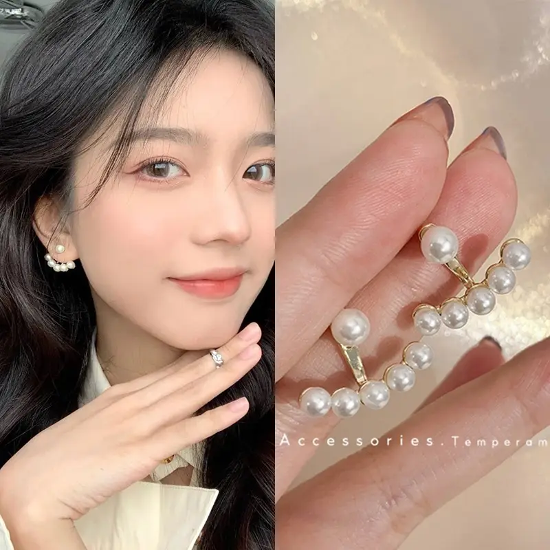 925 Silver Pearl Stud Earrings for Women - Image 19