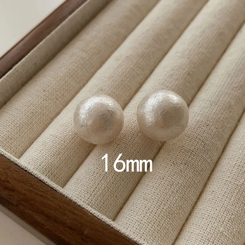 925 Silver Pearl Stud Earrings for Women - Image 2