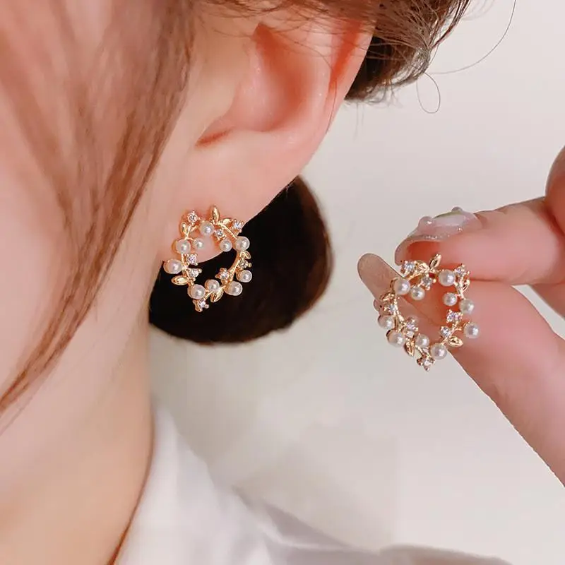 925 Silver Pearl Stud Earrings for Women - Image 21
