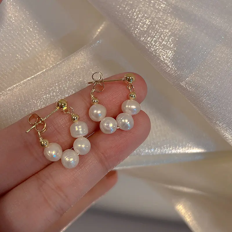 925 Silver Pearl Stud Earrings for Women - Image 41