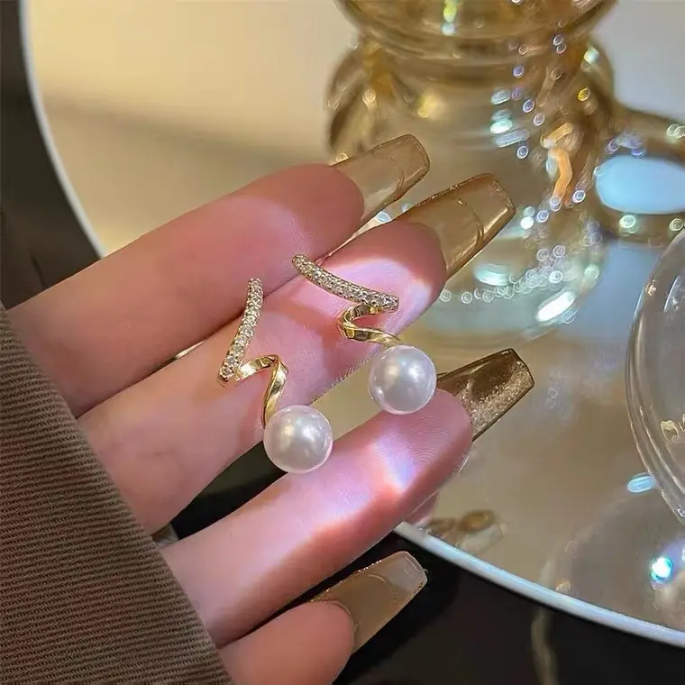 925 Silver Pearl Stud Earrings for Women - Image 50